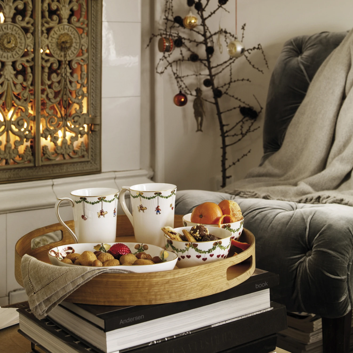 Royal Copenhagen Star Fluted Christmas Mok 2-pack - Afbeelding 4