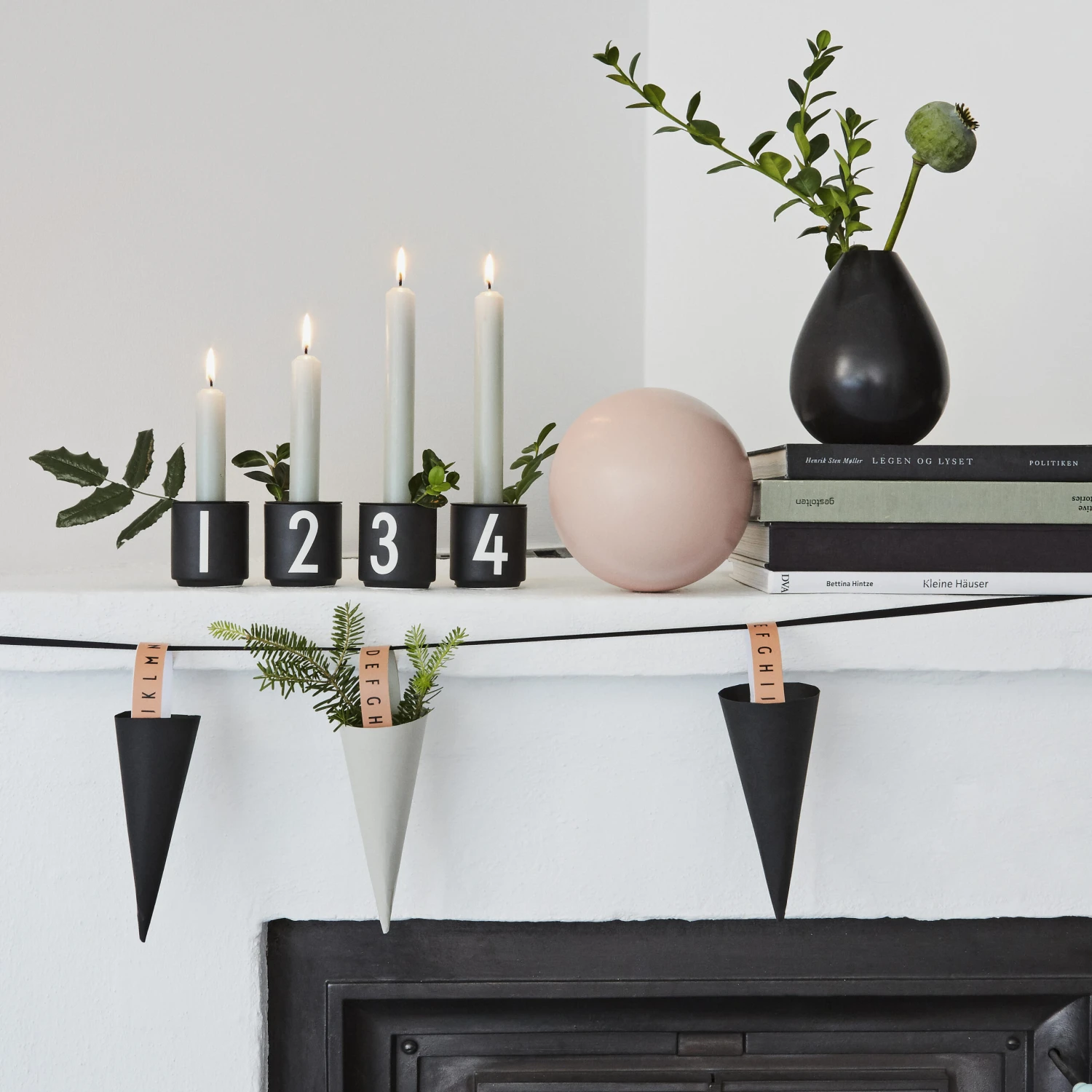 Design Letters Espressokopjes 4-pack Zwart - Afbeelding 6