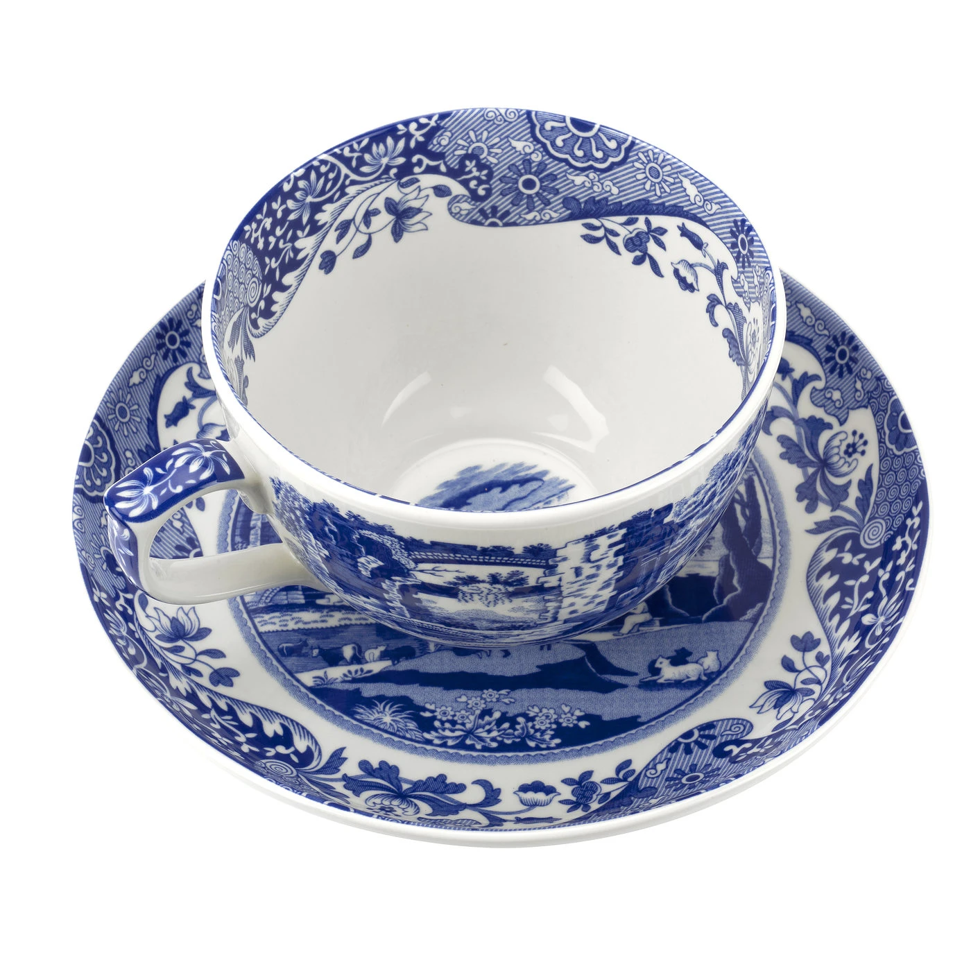 Spode Blue Italian Grote Kop Met Schotel - Afbeelding 3