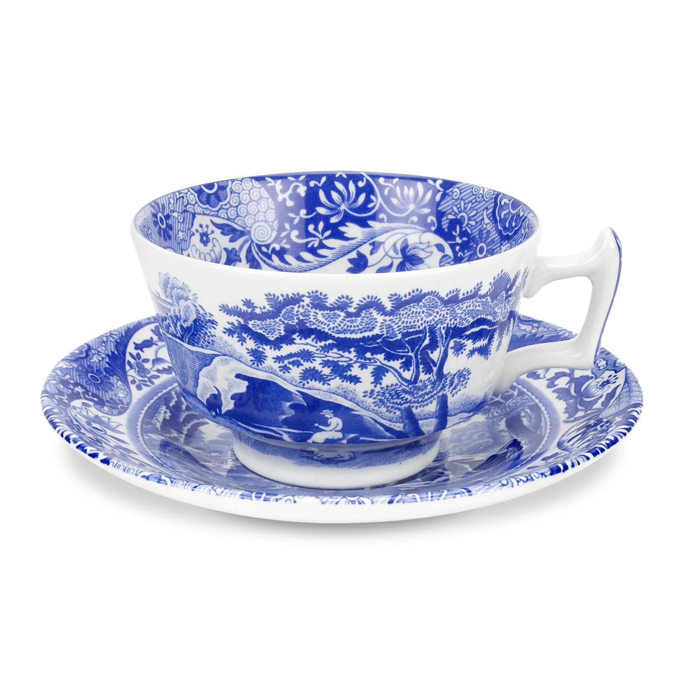 Spode Blue Italian Theekopje Met Schotel