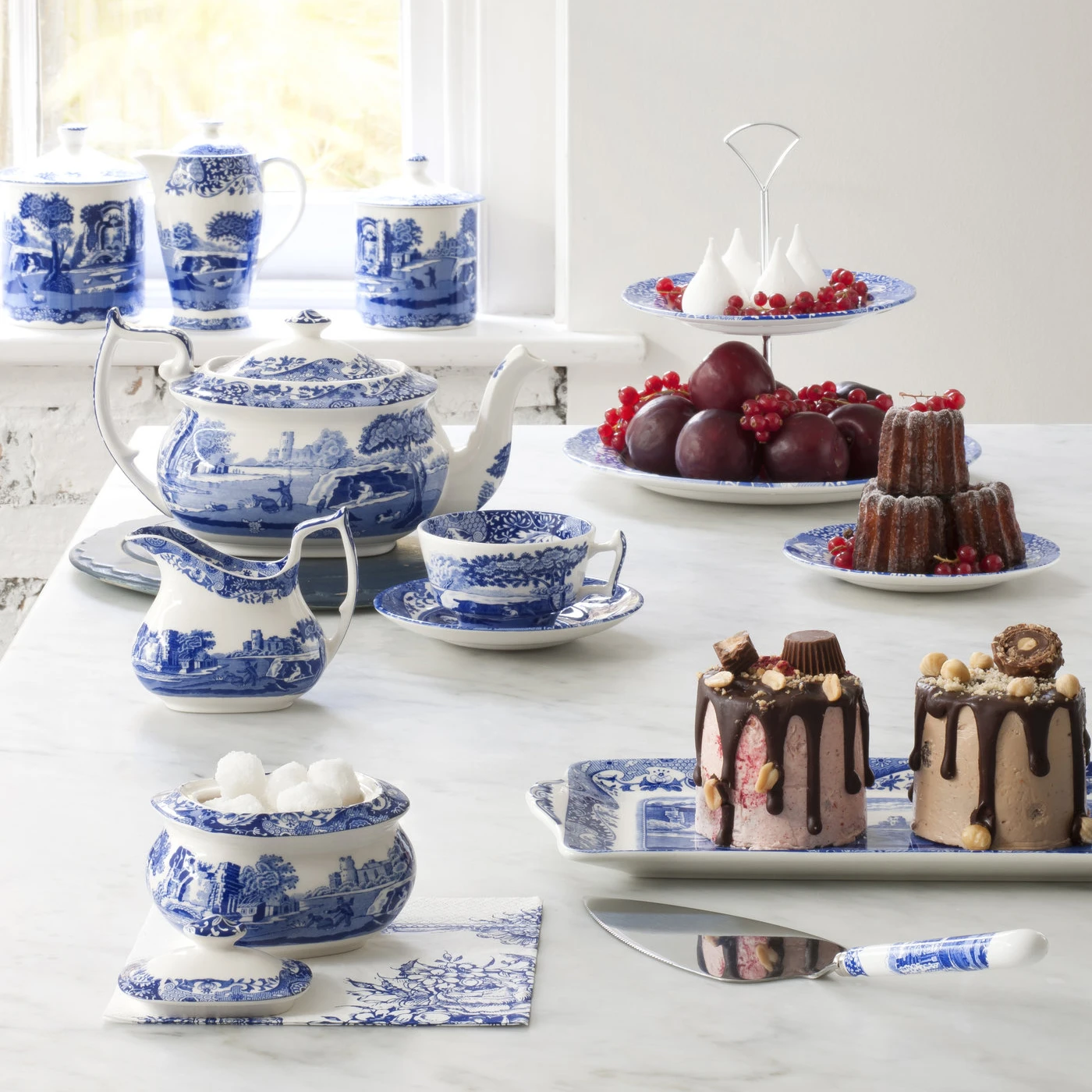 Spode Blue Italian Theekopje Met Schotel - Afbeelding 4