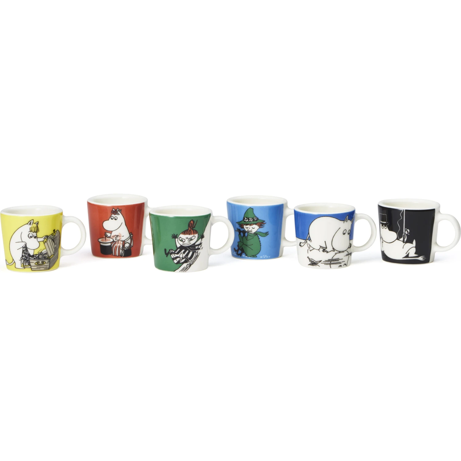 Arabia Mumin Kleine Mokken 6-pack Första Classic