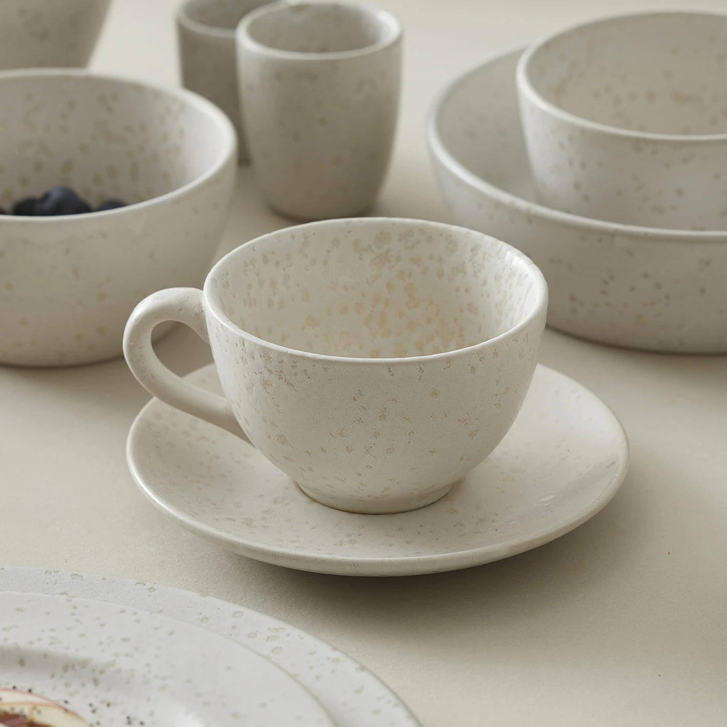 Bitz Kop Met Schotel 24 Cl Mat - Afbeelding 2