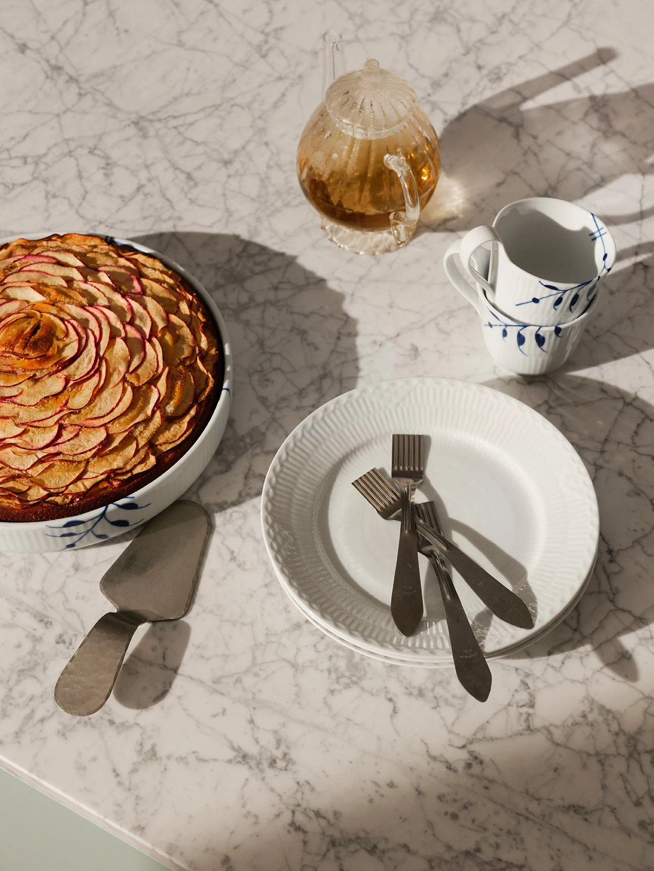 Royal Copenhagen Blue Mega Mok Met Hoog Oor - Afbeelding 4