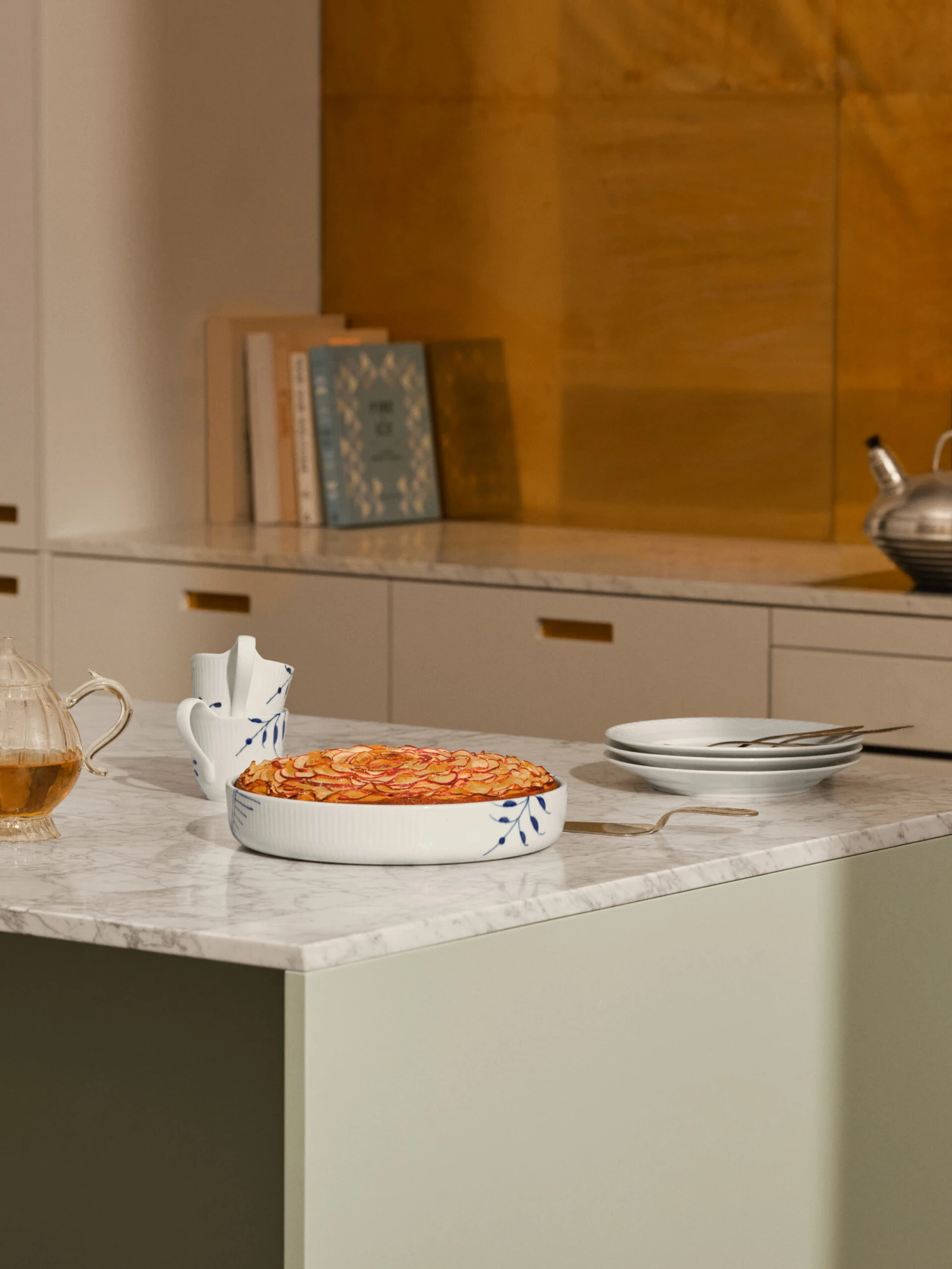 Royal Copenhagen Blue Mega Mok Met Hoog Oor - Afbeelding 5