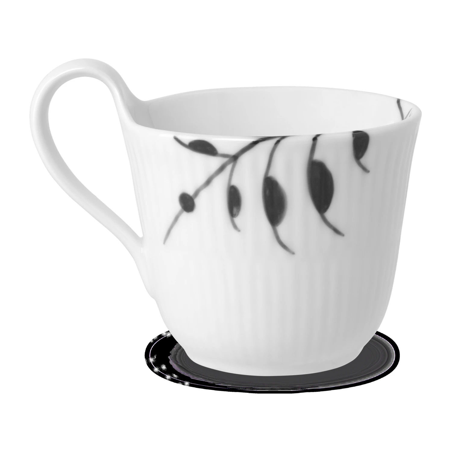 Royal Copenhagen Black Mega Mok Met Hoog Oor - Afbeelding 2