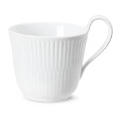 Royal Copenhagen White Fluted Mok Met Hoog Oor