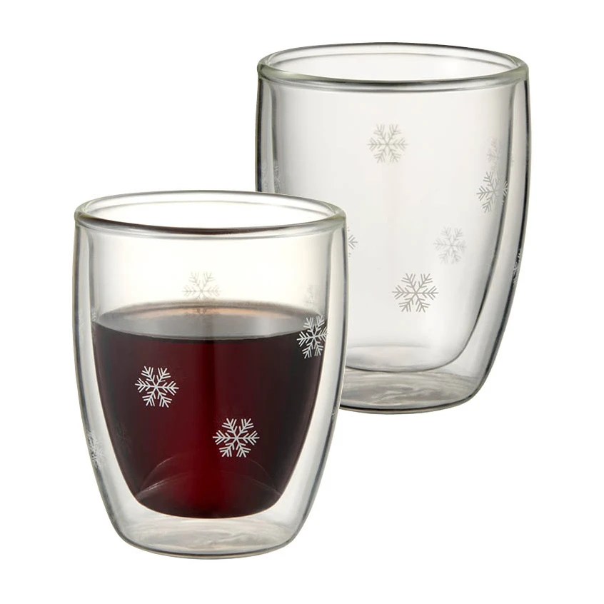 Dorre Snöstjärna Dubbelwandig Glas 2-pack