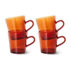 70's Glassware Koffiekop 20 Cl 4-pack