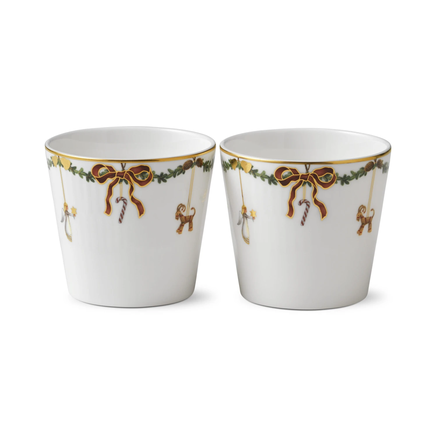 Royal Copenhagen Star Fluted Christmas Beker - 2-pack