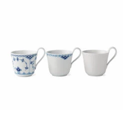 Royal Copenhagen Cadeauset History Mix Mokken Spets 3-pack