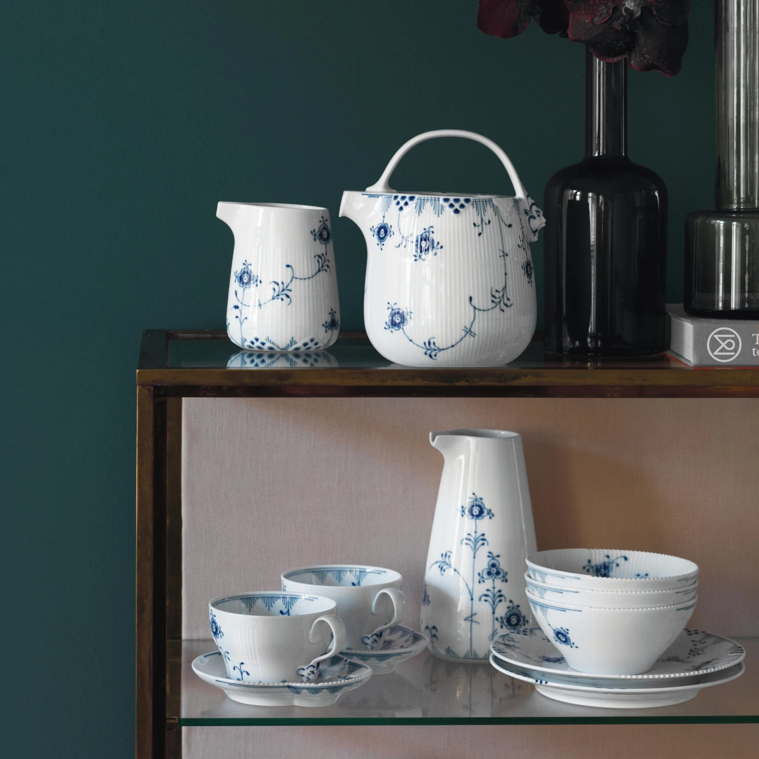 Royal Copenhagen Blue Elements kop Met Schotel 26 Cl. - Afbeelding 2